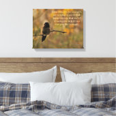 Hummingbird on Branch Warm Yellow Green Colors Canvas Afdruk (Insitu (Slaapkamer))