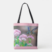 Hummingbird onder Flowers Tote Bag (Achterkant)