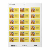 Hummingbird op Lilacs en Orchids op Geel Etiket (Full Sheet)