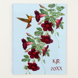 Hummingbird op Mandevillea Flowers Planner