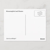 Hummingbird op Zinnias Briefkaart (Achterkant)