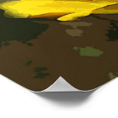 Hummingbird op Zinnias Poster (Hoek)