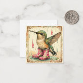 Hummingbird Orchestra in de regen: stuur een melod Notitiekaartje (Voorkant / Achterkant in situ)