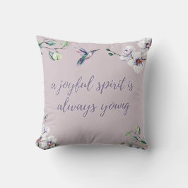 Hummingbird Orchids Roze Elegant Eenvoudig Kussen