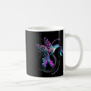 Hummingbird Paars Blue Ribbon Suicide Prevention Koffiemok
