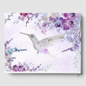 Hummingbird & Paarse Orchideeën Gastboek Gastenboek (Achterkant)