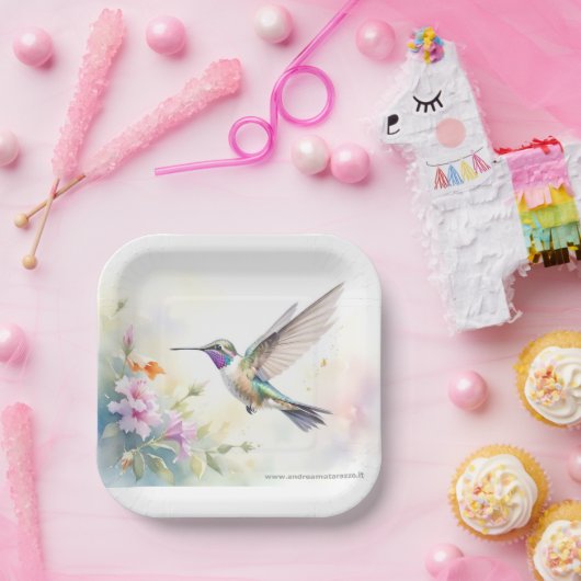 Hummingbird Papieren Bordje (Feest)
