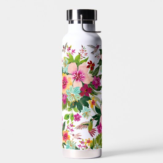 HUMMINGBIRD PARADISE Tropical Floral Waterfles (Links)