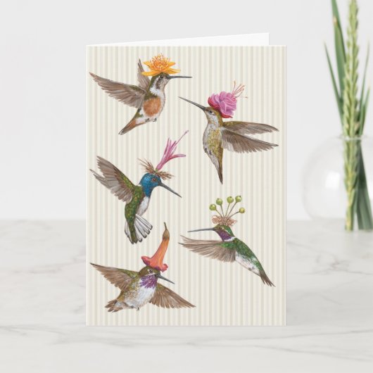 Hummingbird party card kaart (Voorkant)