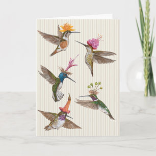 Hummingbird party card kaart