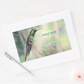 Hummingbird Pastel Fine Art Rechthoekige Sticker (Envelop)