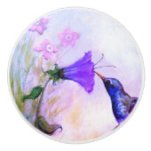 "Hummingbird-Pastel" keramische knop (Voorkant)