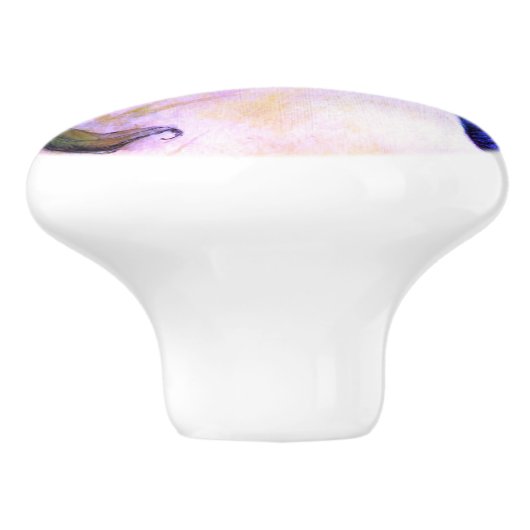 "Hummingbird-Pastel" keramische knop (Zijkant)