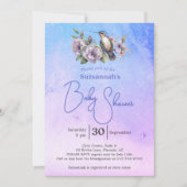 Hummingbird Pastel Watercolor Baby Shower  Kaart (Voorkant)