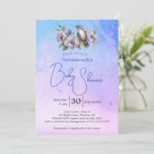 Hummingbird Pastel Watercolor Baby Shower  Kaart (Staand voorkant)