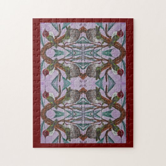 Hummingbird Pattern Puzzle Legpuzzel (Verticaal)