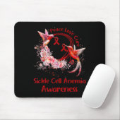 Hummingbird Peace Love Cure Sikkelcelanemie AWA Muismat (Met muis)