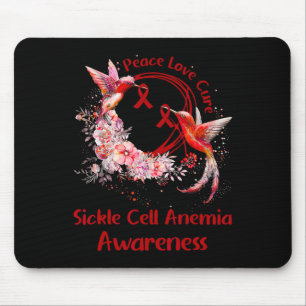 Hummingbird Peace Love Cure Sikkelcelanemie AWA Muismat