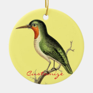Hummingbird Perched Thunder_Cove Keramisch Ornament