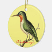 Hummingbird Perched Thunder_Cove Keramisch Ornament (Links)