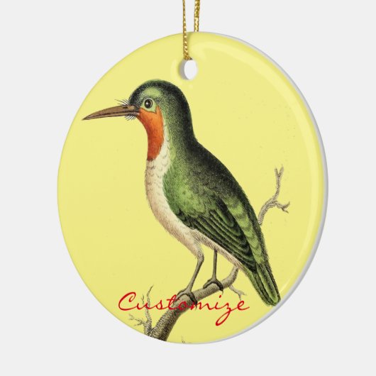 Hummingbird Perched Thunder_Cove Keramisch Ornament (Links)