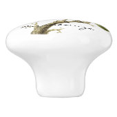 Hummingbird Perched Thunder_Cove Keramische Knop (Zijkant)