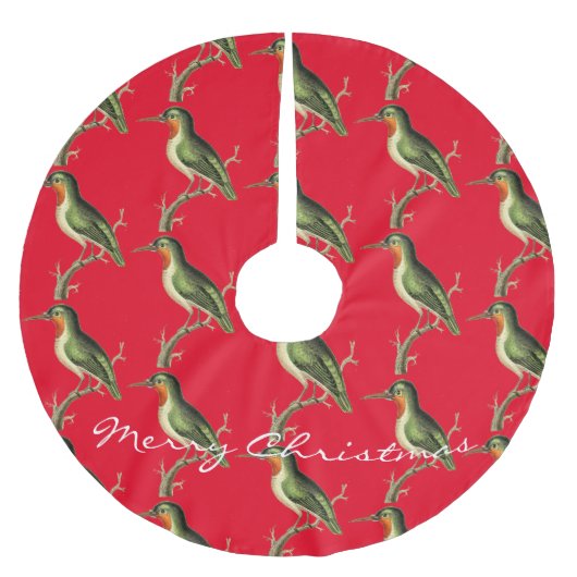 Hummingbird Perched Thunder_Cove Kerstboom Rok (Voorkant)