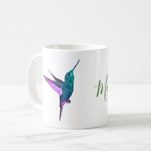 Hummingbird Personalized Koffiemok (Voorkant links)