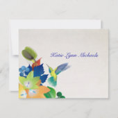 Hummingbird Personalized Notecard Kaart (Voorkant)
