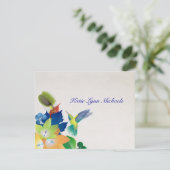 Hummingbird Personalized Notecard Kaart (Staand voorkant)