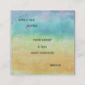 Hummingbird Pheonix Vierkante Visitekaartje (Achterkant)