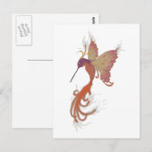 Hummingbird Phoenix Briefkaart (Voorkant / Achterkant)