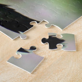 Hummingbird Pink Floral Wildlife Foto Legpuzzel (Zijkant)