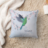 Hummingbird Pink Girly Shiny  Kussen (Deken)