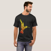 Hummingbird polygonal symbol t-shirt (Voorkant volledig)