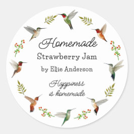 Hummingbird Product Sticker voor zelfgemaakte arti