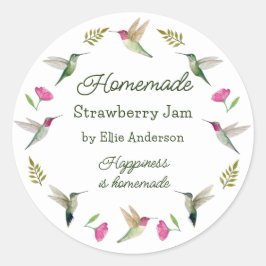 Hummingbird Product Sticker voor zelfgemaakte arti