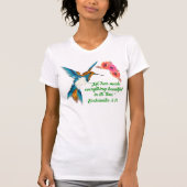 Hummingbird Quotes T-shirt (Voorkant)