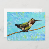 Hummingbird Ready to Fly Painting Briefkaart (Voorkant / Achterkant)