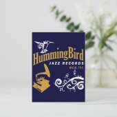 Hummingbird Records Briefkaart (Staand voorkant)