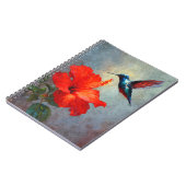 Hummingbird Red Hibiscus Notitieboek (Linkerzijde)