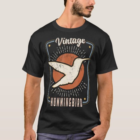 Hummingbird  Retro Classic Animal Love 1 T-shirt (Voorkant)