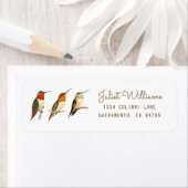 Hummingbird Return Address Label (Insitu)