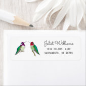 Hummingbird Return Address Label (Insitu)