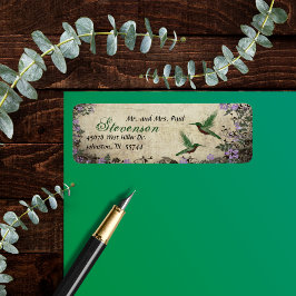 Hummingbird Return Address Label