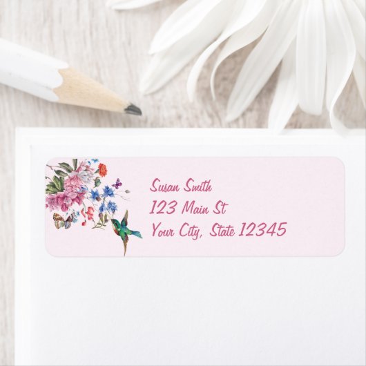 Hummingbird Return Address Labels (Insitu)