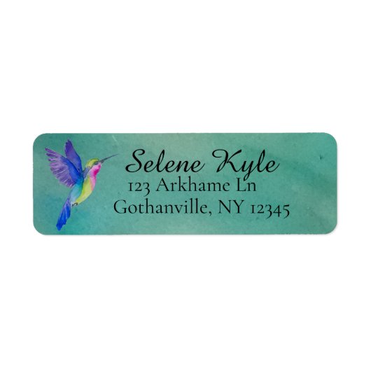 Hummingbird Return Address Labels (Voorkant)