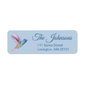 Hummingbird Return Address Labels Custom (Voorkant)