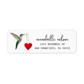 Hummingbird Return Label (Voorkant)