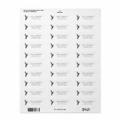 Hummingbird Return Label (Full Sheet)